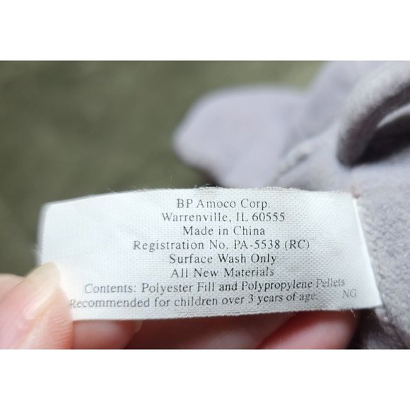 2000 Endangered Wildlife Friends Elephant Plush Bean Bag Stuffed Animal Y2K 7 In - Picture 5 of 7